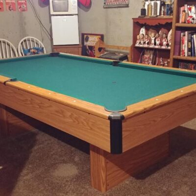 Pool Table 8 FT with portable Ping Pong Table Top